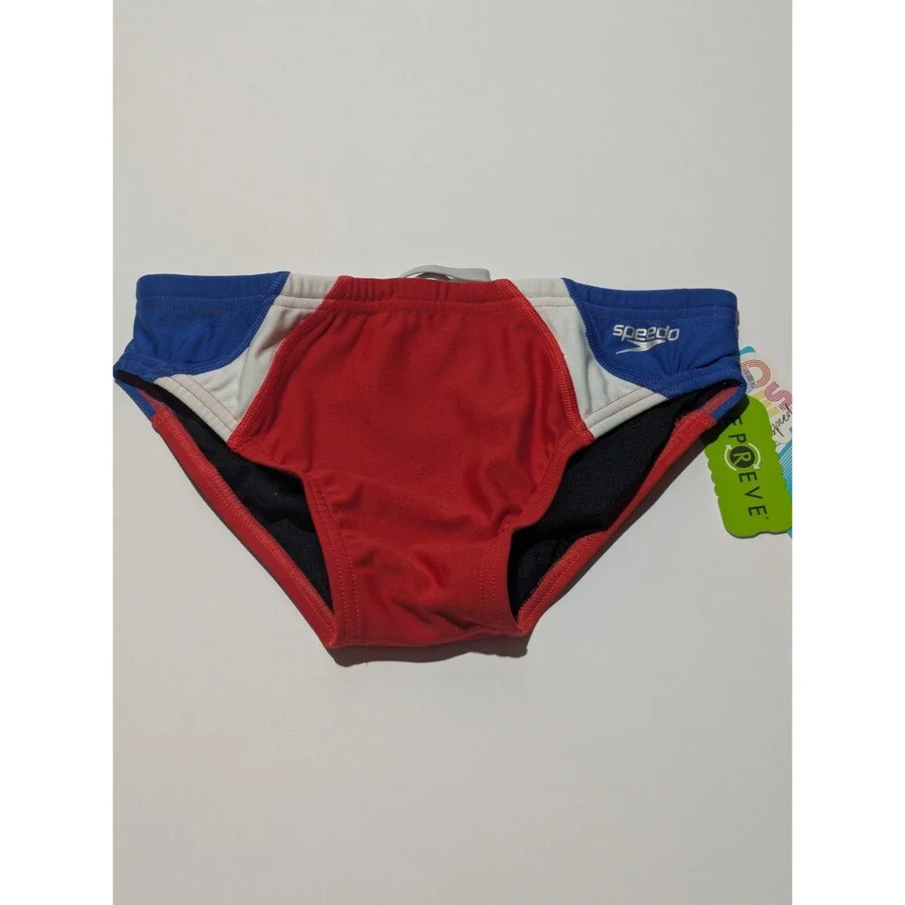 Speedo Eco Endurance Swim Brief High Risk Red Competition Swimsuit Men's Size 28